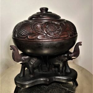 Elephant Bowl Traditional Home Decor 8" - "Jewellery Manjusa"