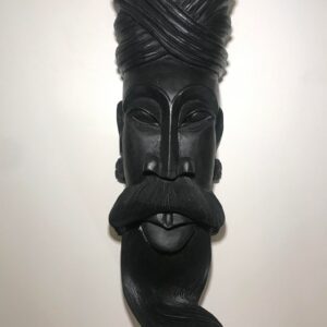 Mask, Brahman Face Black – Wall Hanging Decoration